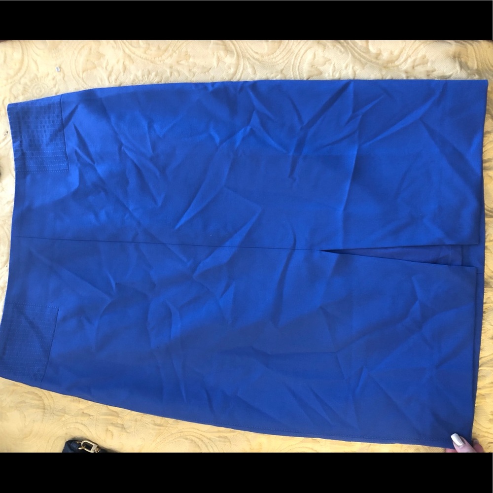 White House Black Market Royal Blue pencil skirt